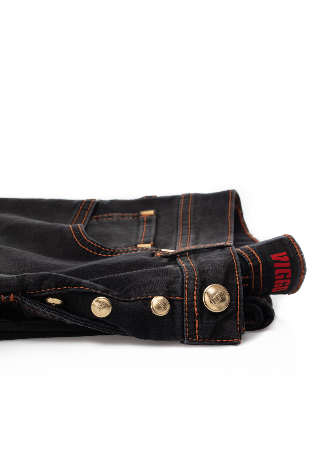 Jeans negru slim fit rose