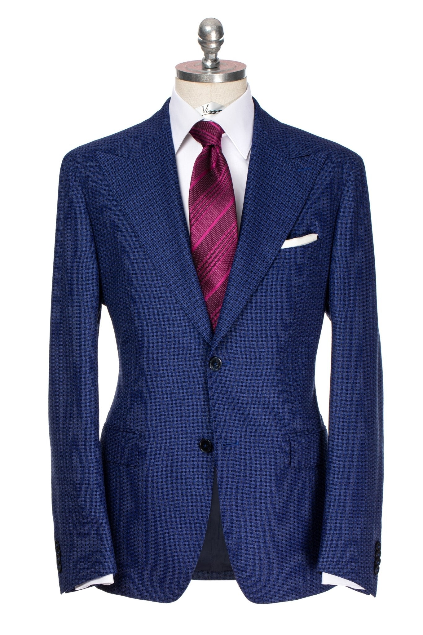 Cravata din matase mov ton sur ton - Viggo