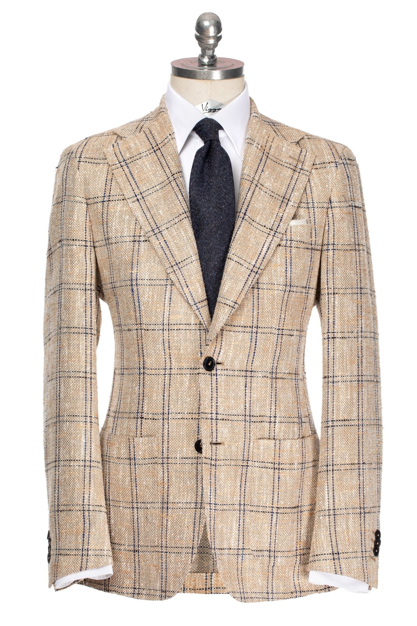 Sacou beige in carouri - Viggo