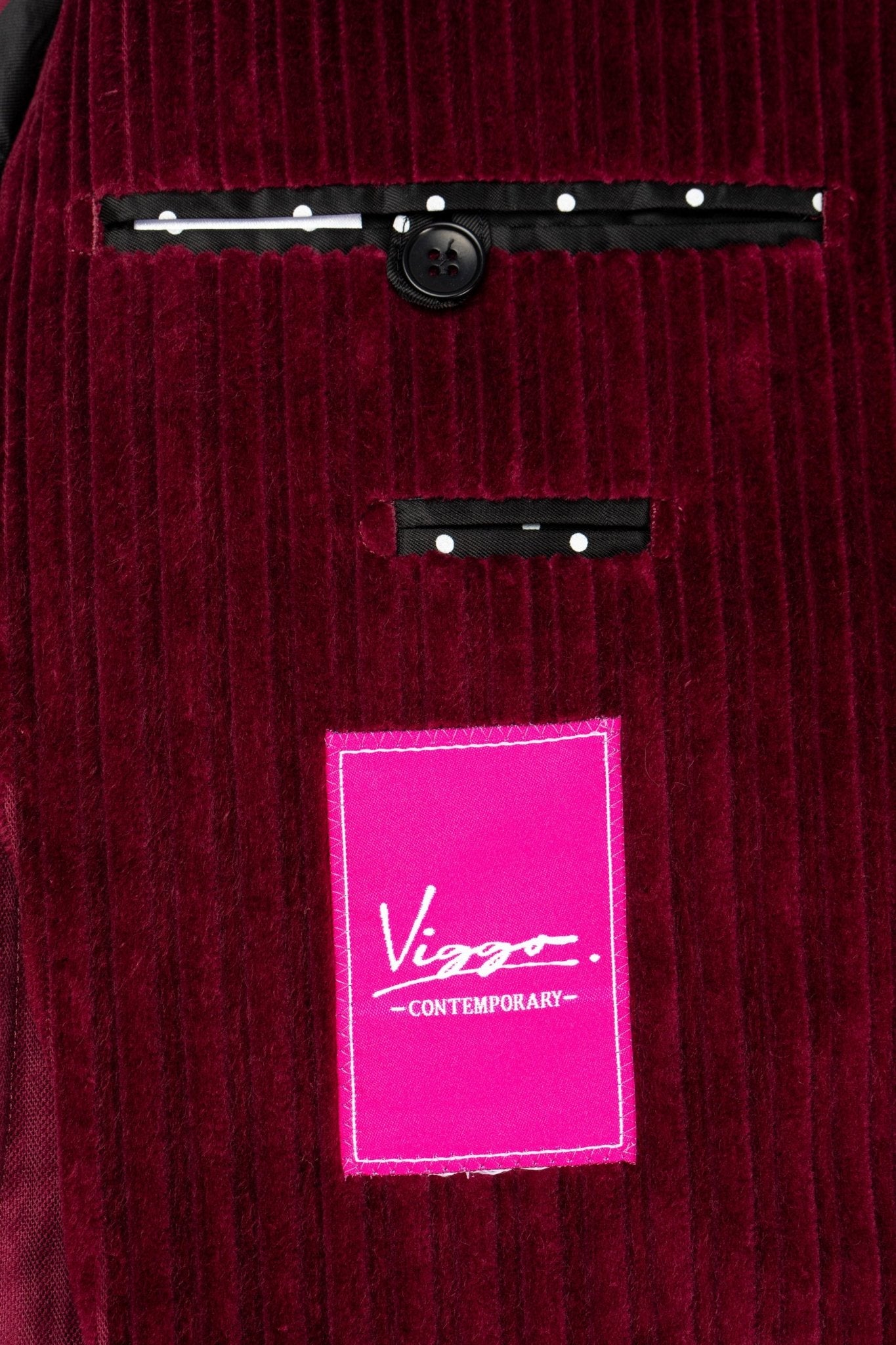 Sacou reiat bordeaux, tailored fit - Viggo