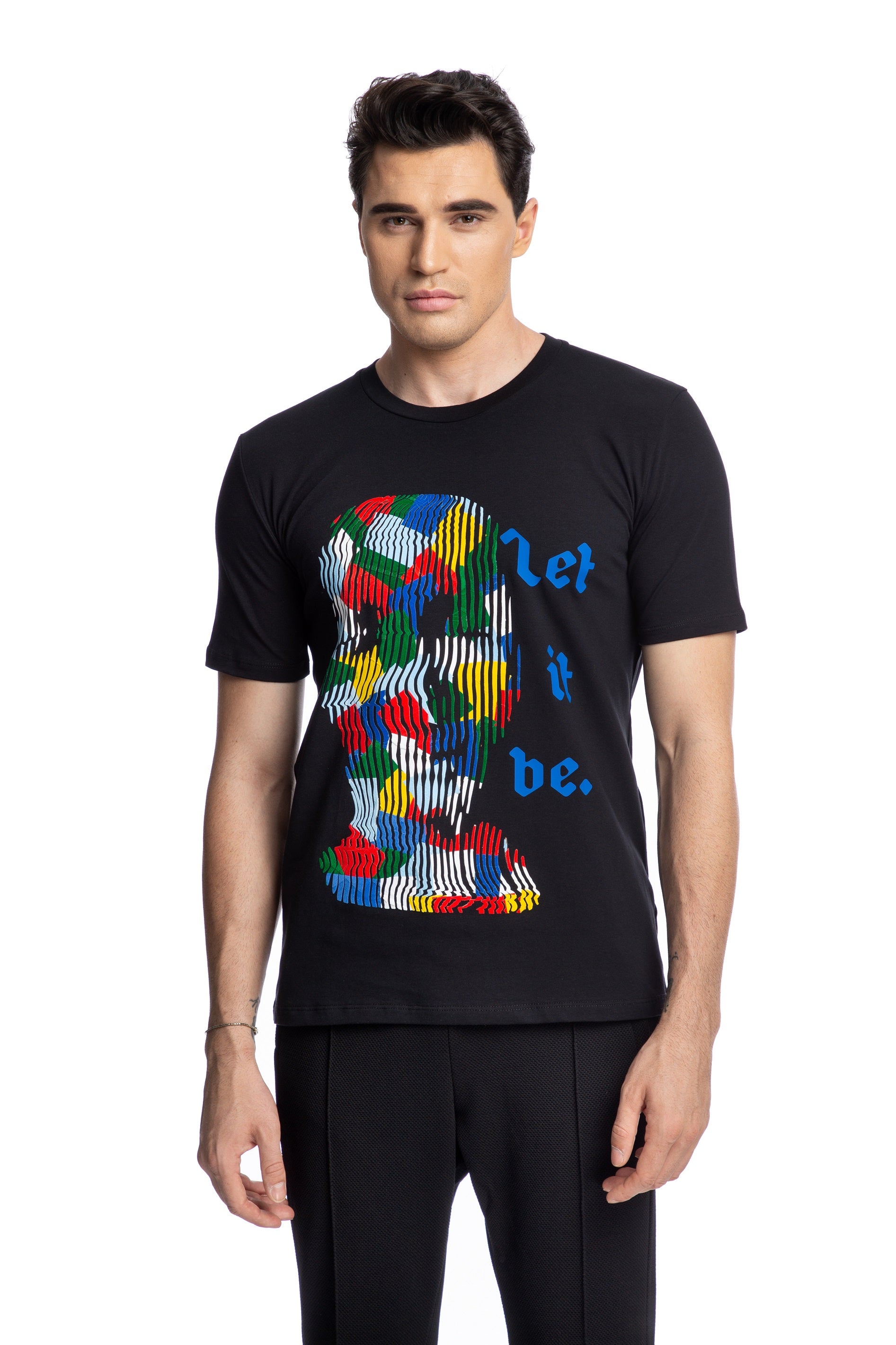 Tricou print reciclat Let It Be