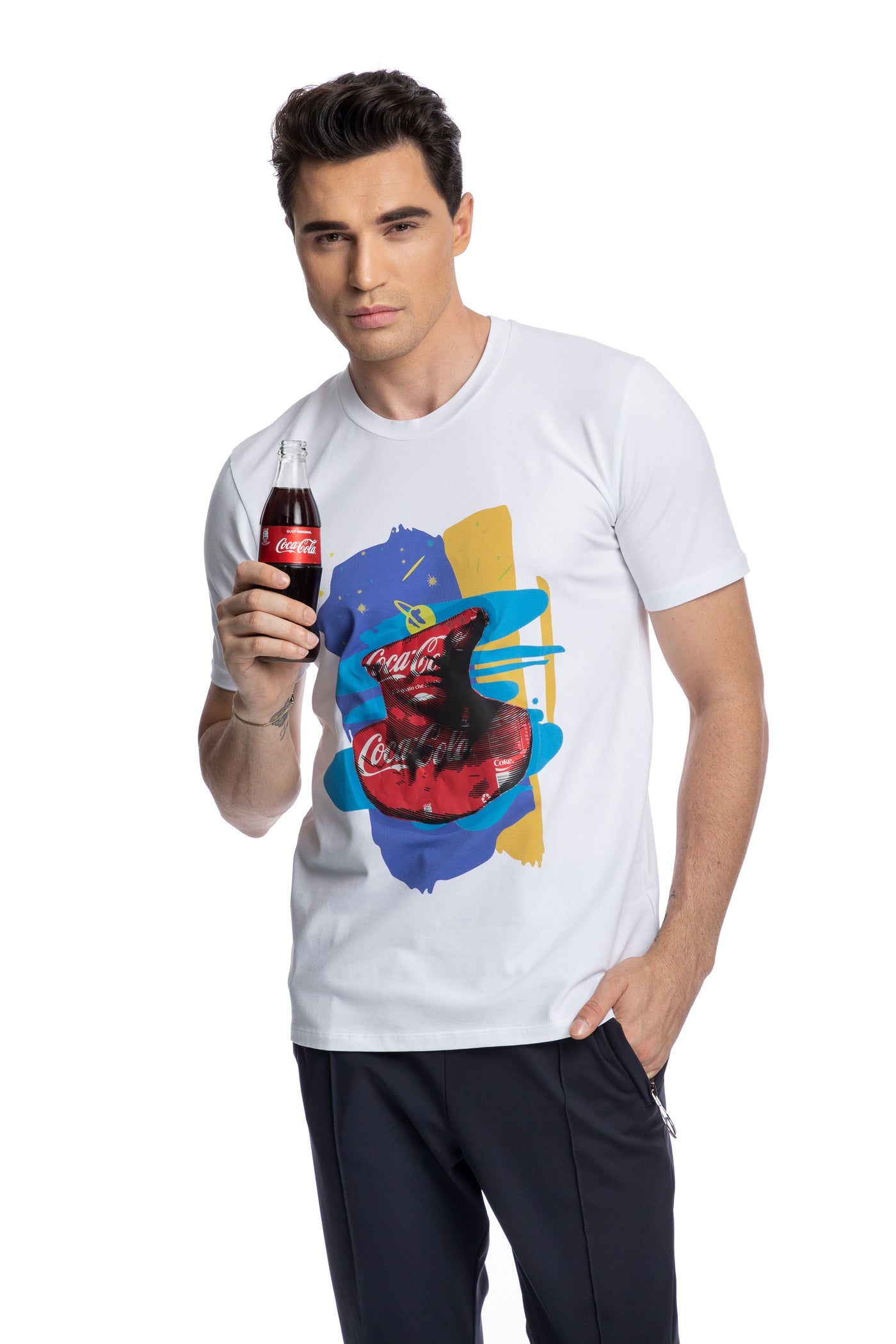 Recycled Coca Cola print T-shirt