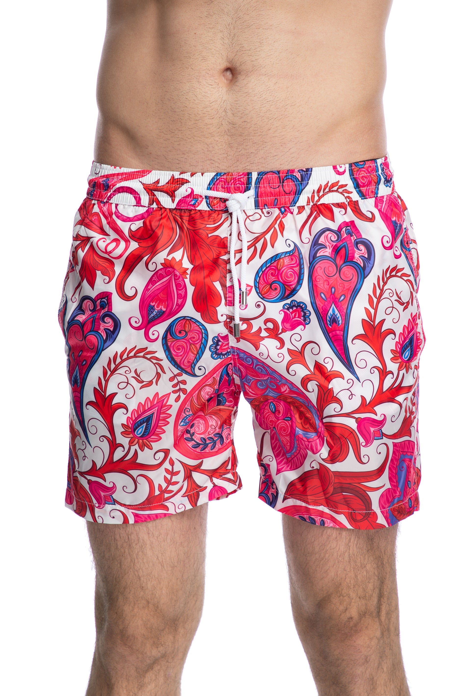Swimming shorts with floral print