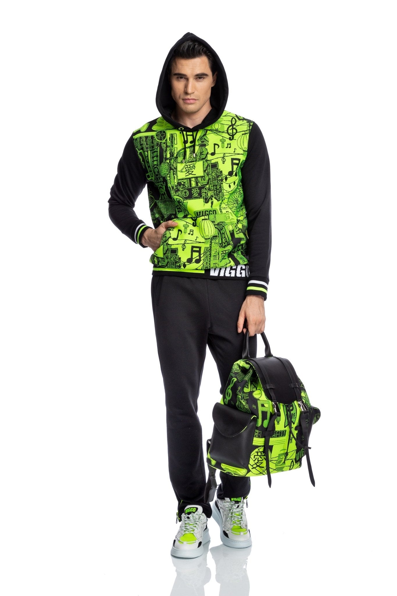 Hanorac verde neon Save The Forests - Viggo