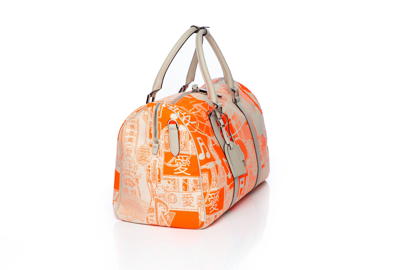 Save The Oceans orange travel bag