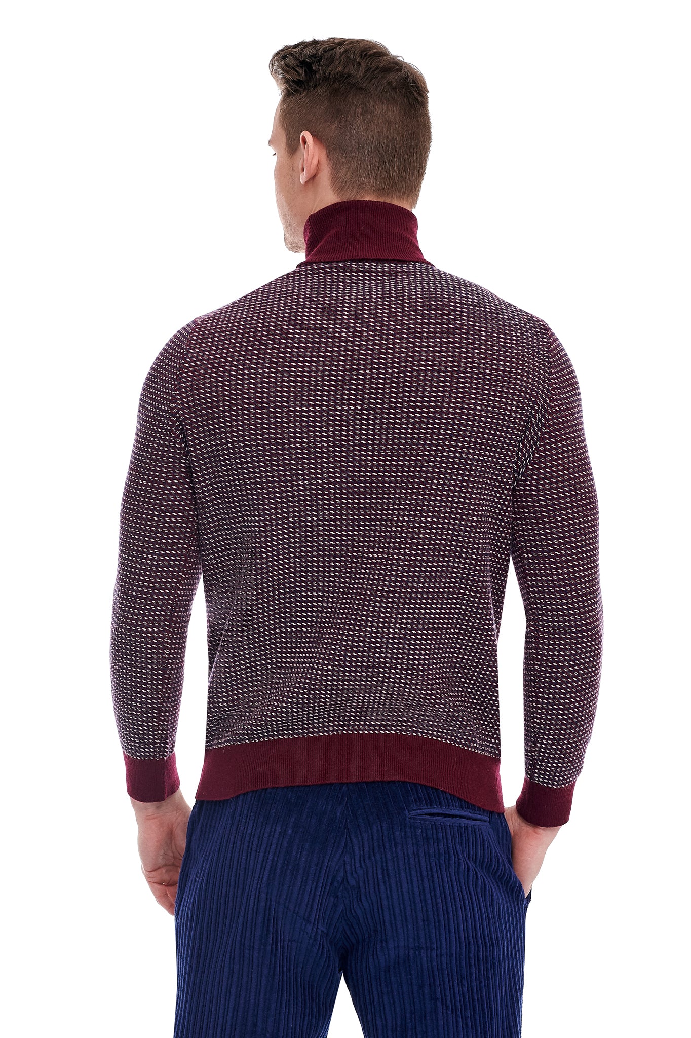 Bordeaux Sweater With Alpaca Wool