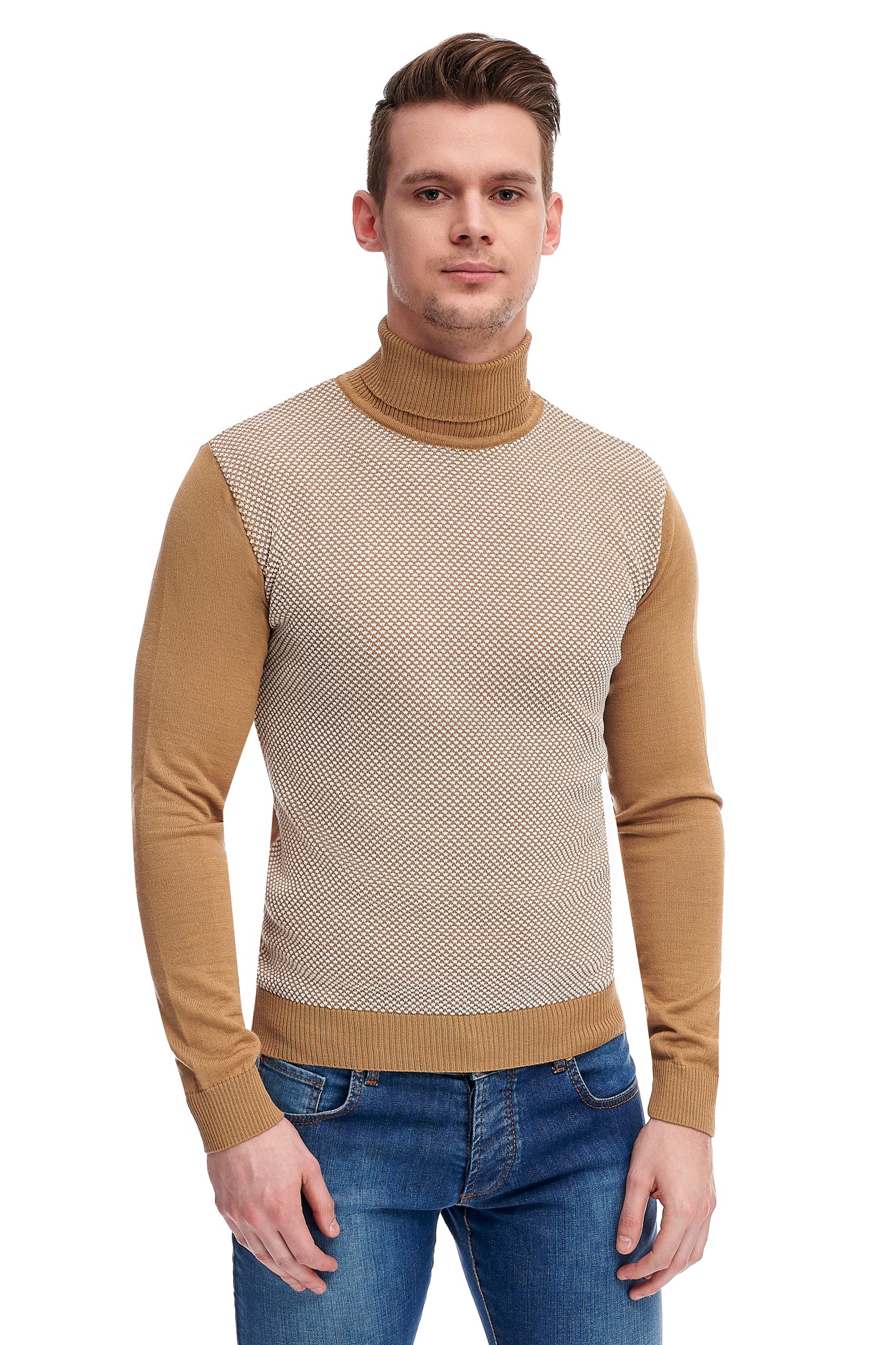 Beige Sweater With Wool