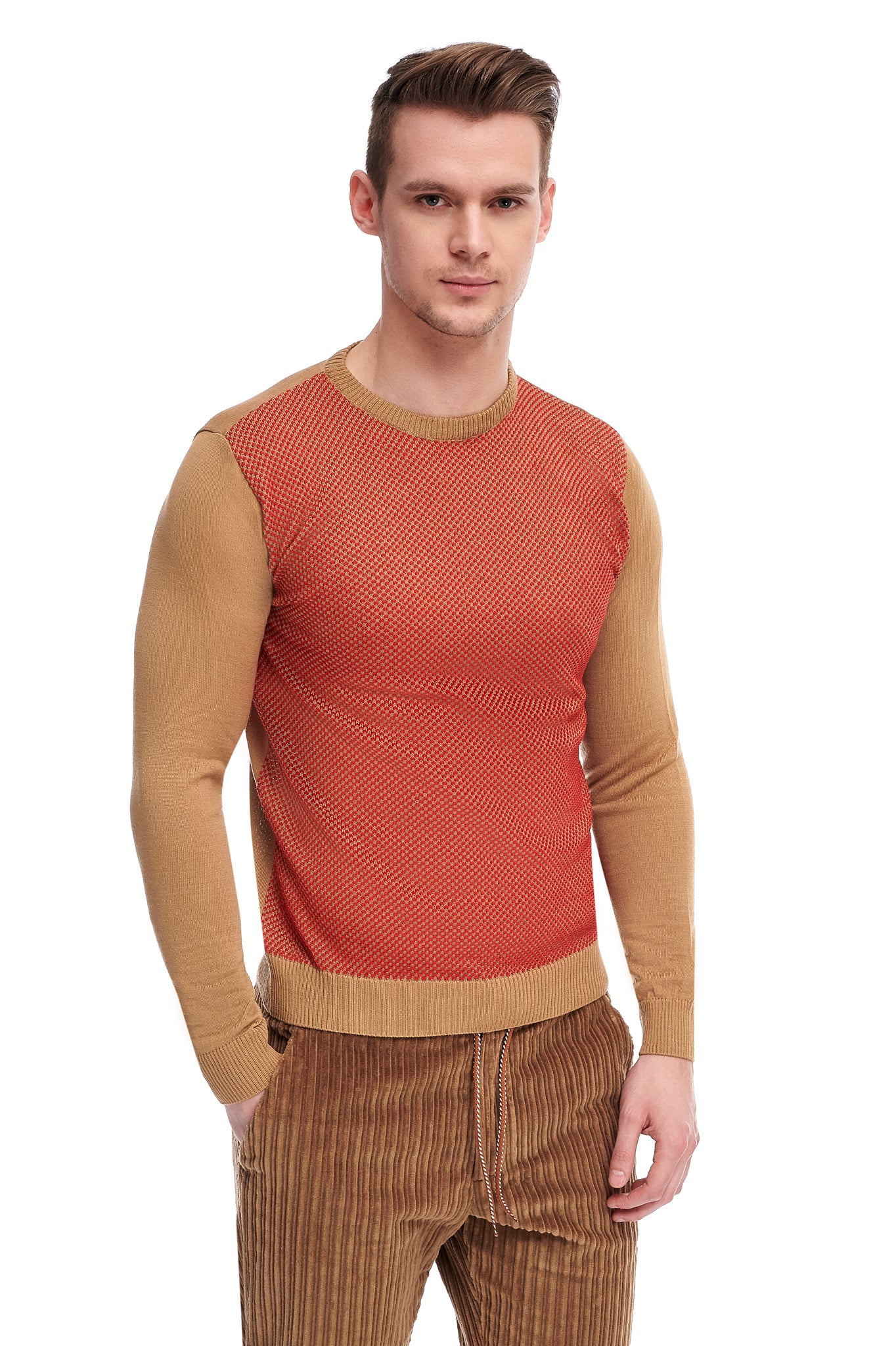 Maglione di lana color crema