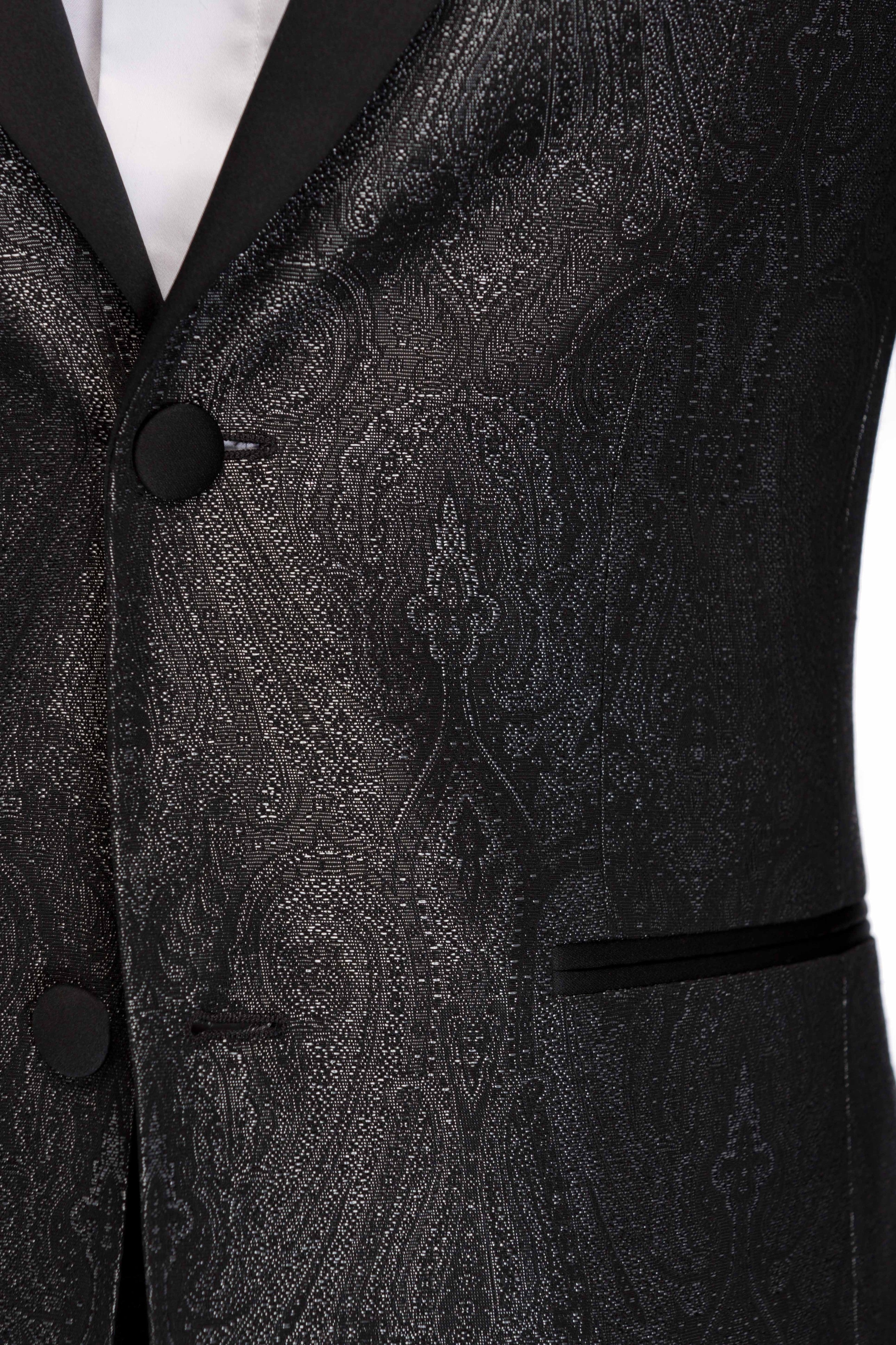 Sacou Pebble Grey Jacquard