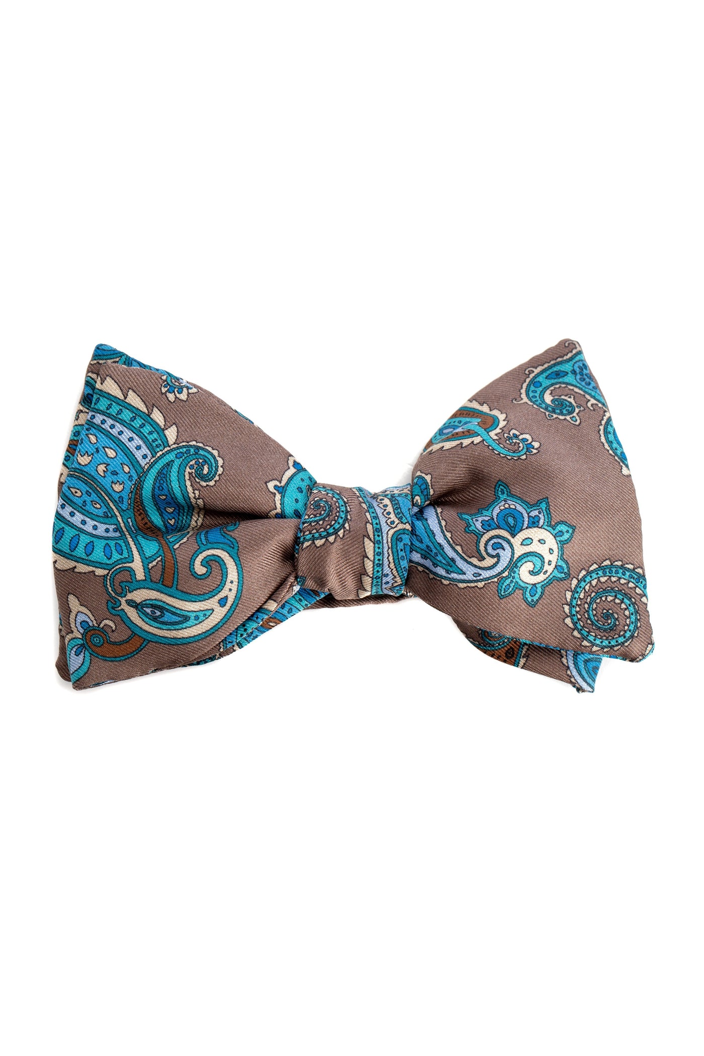 Brown Paisley Pattern Bow Tie