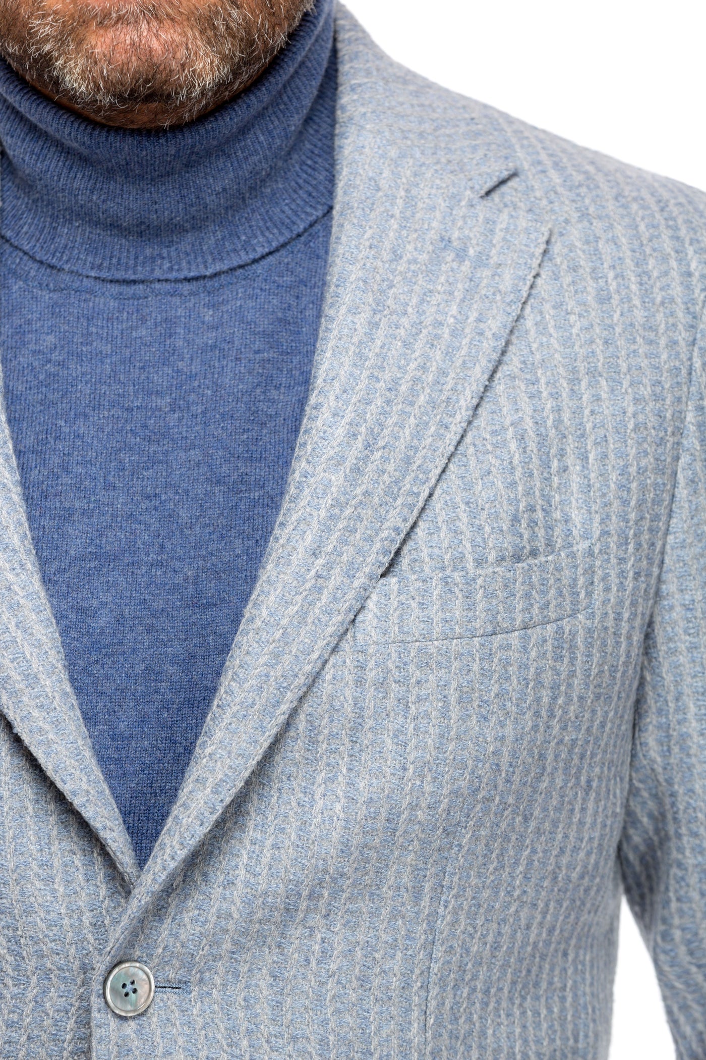 Blue jacket with stripes, slim fit