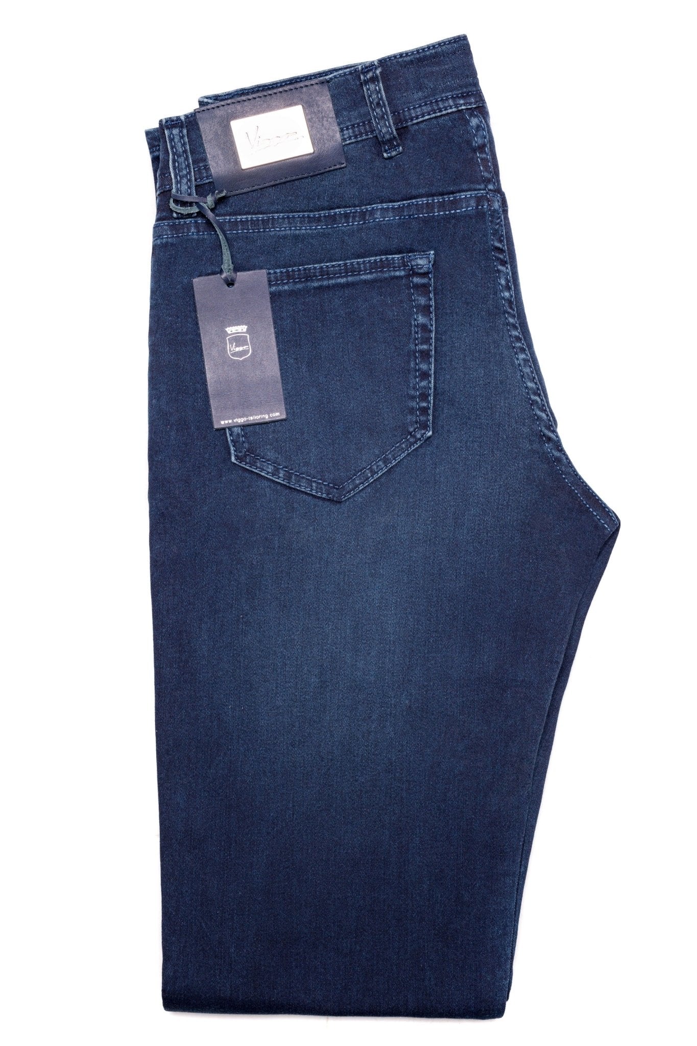 Blugi Albastri Cusatura Albastra - Viggo