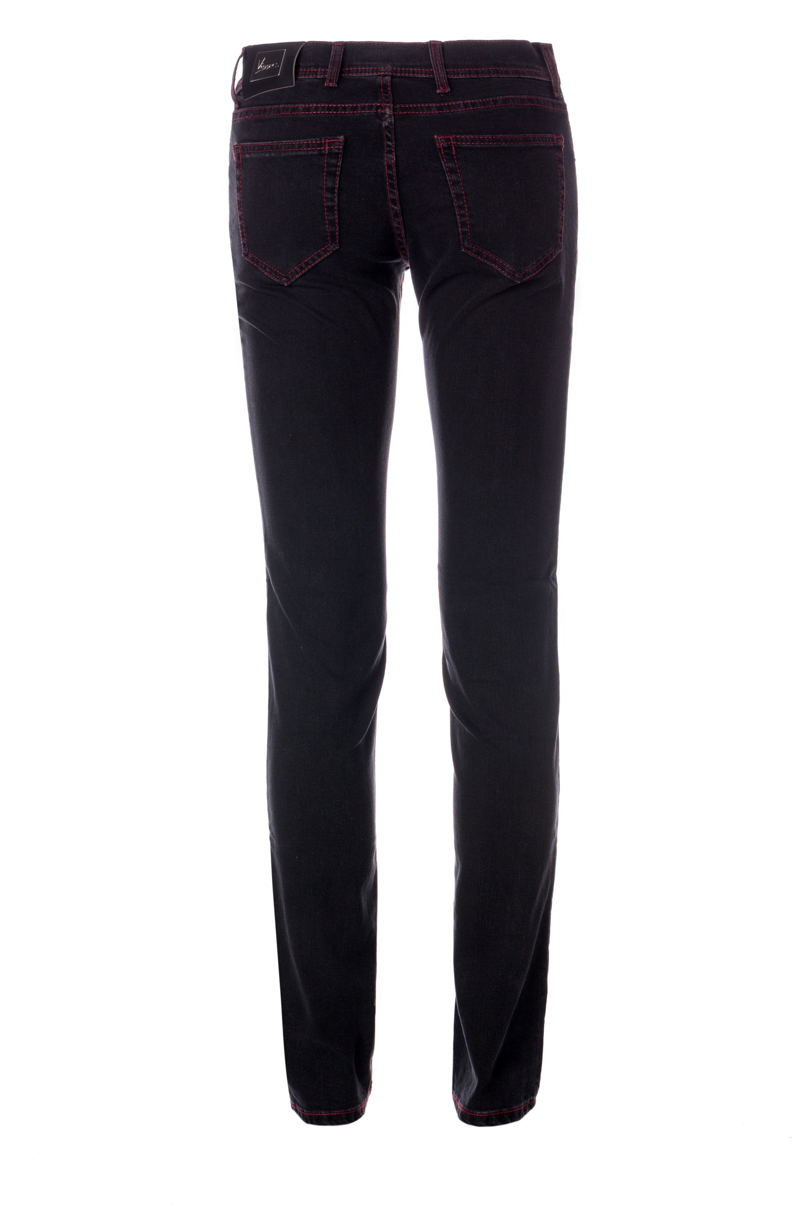 Black Jeans Red Stitch