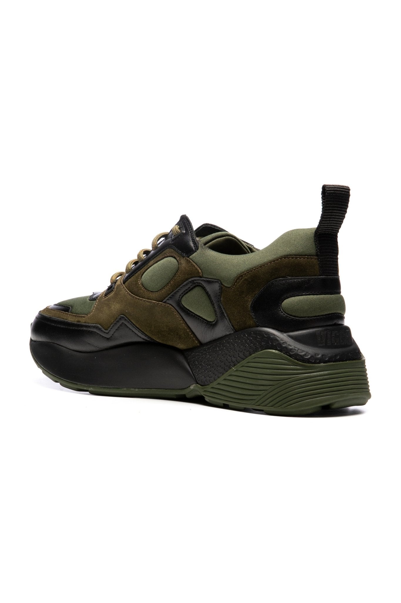 Pantofi sport khaki din piele intoarsa - Viggo