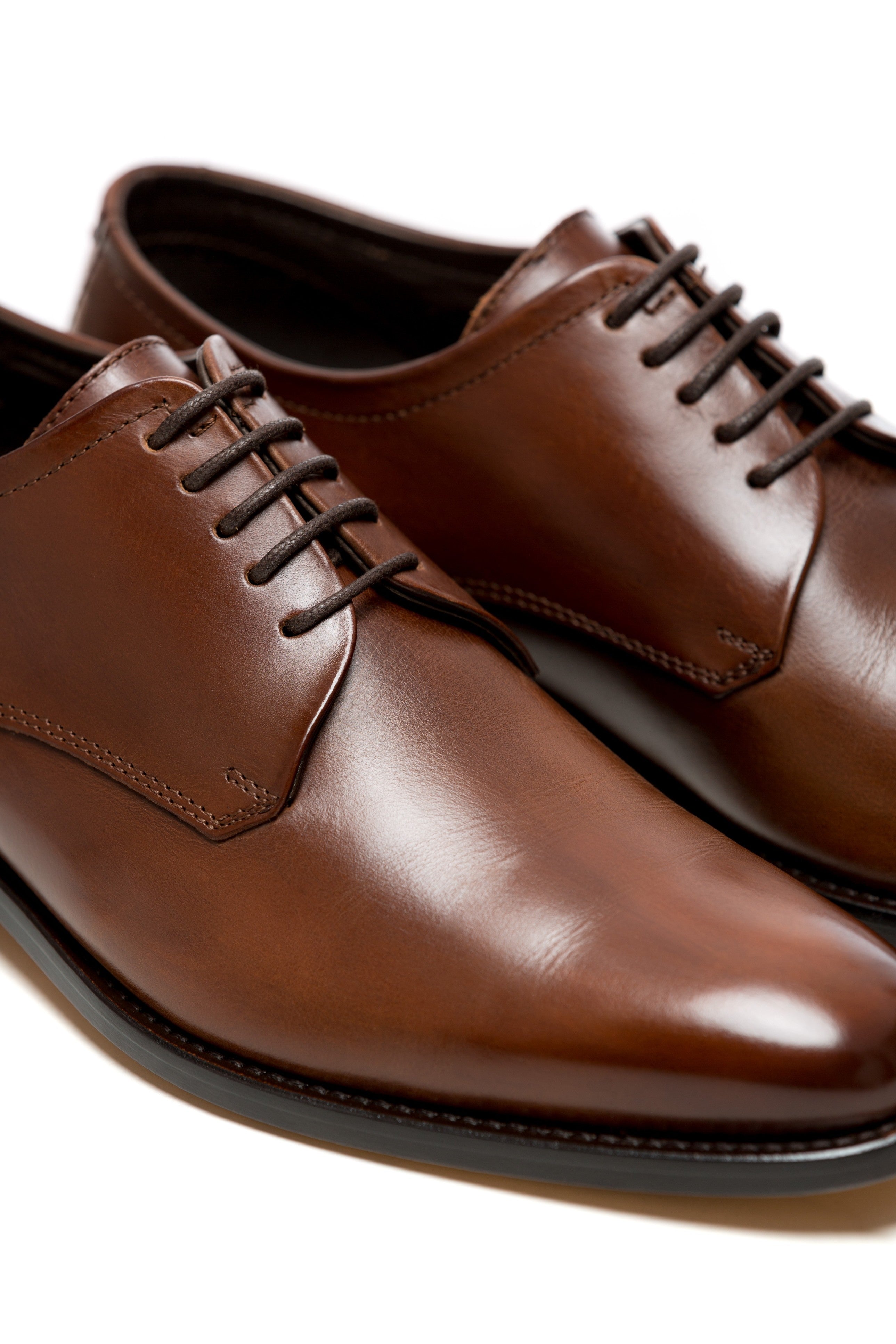 Pantofi Cognac Derby