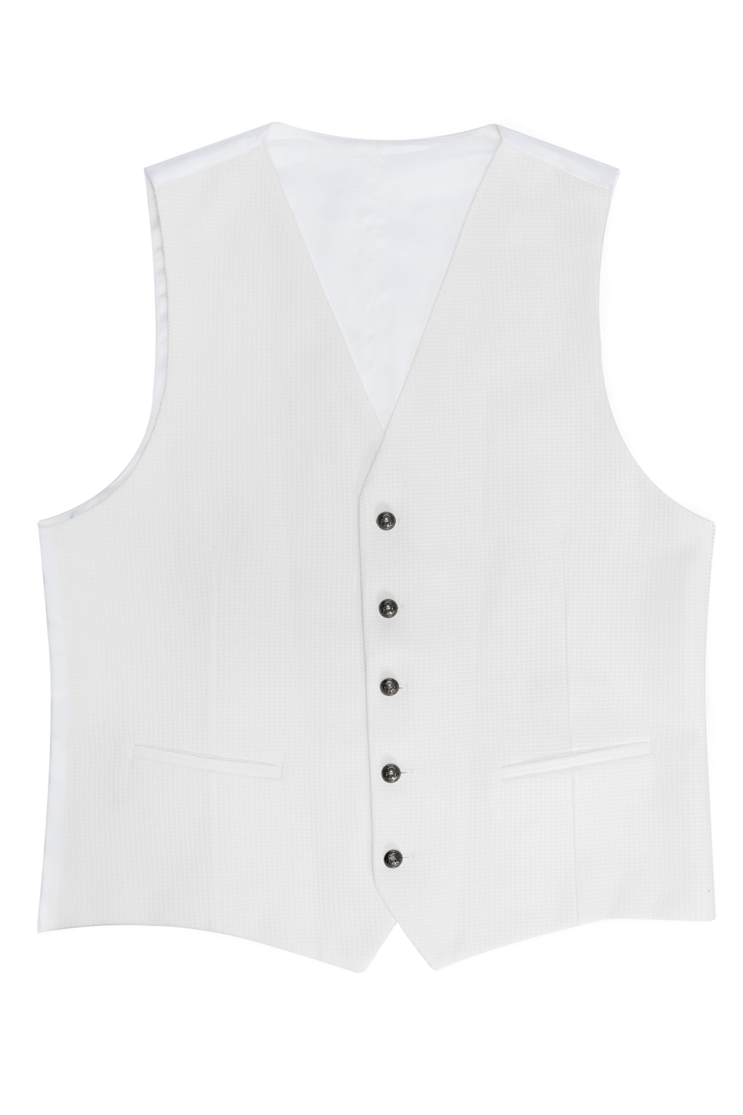 Gilet in cotone bianco