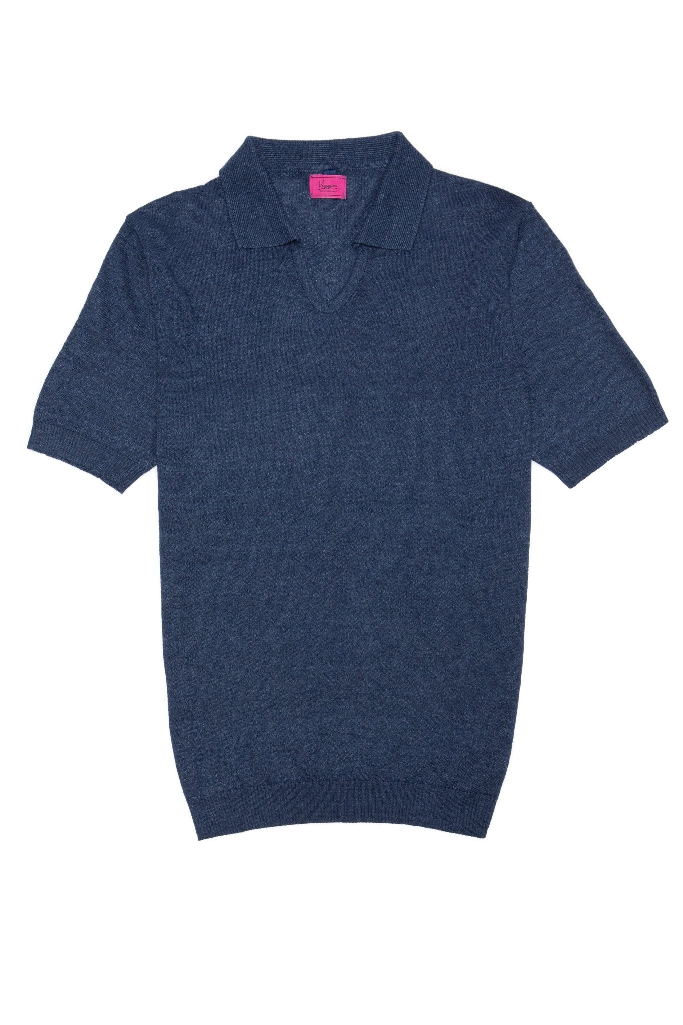 Tricou casual bleumarin cu guler polo - Viggo