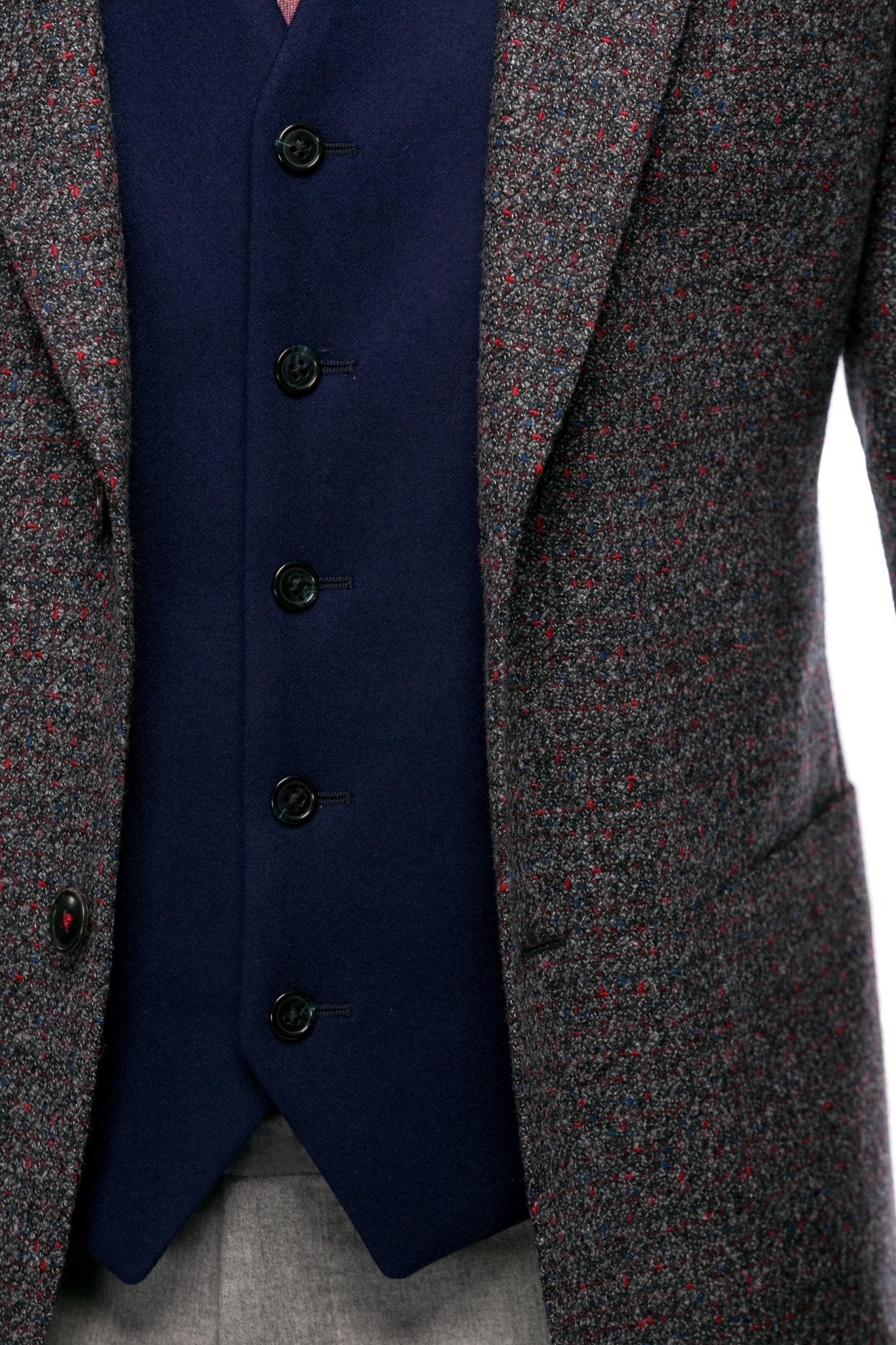 Sacou gri texturat, slim fit - Viggo